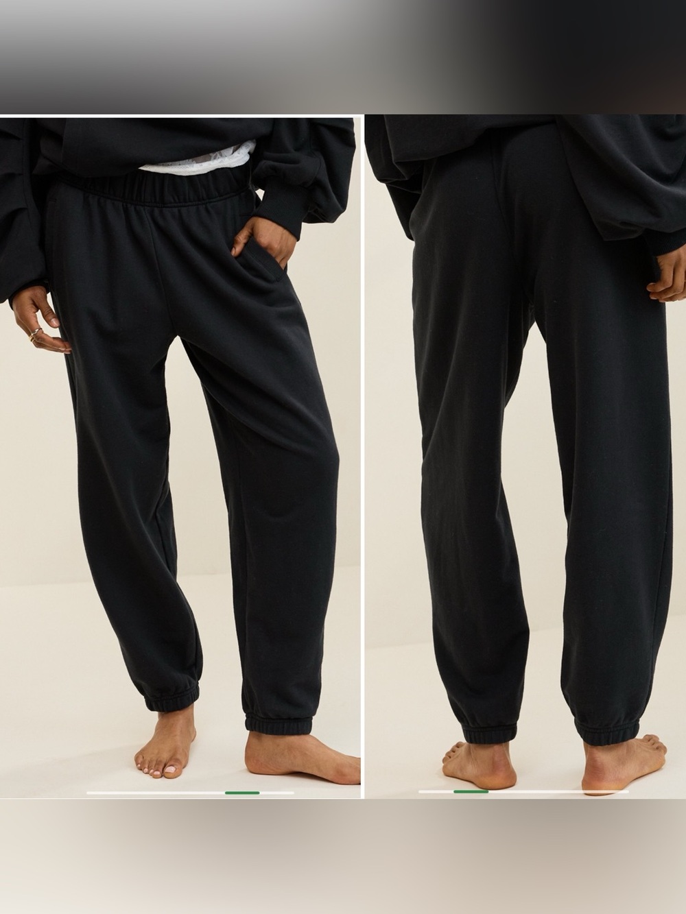 AE Aerie Jet Setter Jogger True Black Sweatpants Lounge Casual NWT Size XS